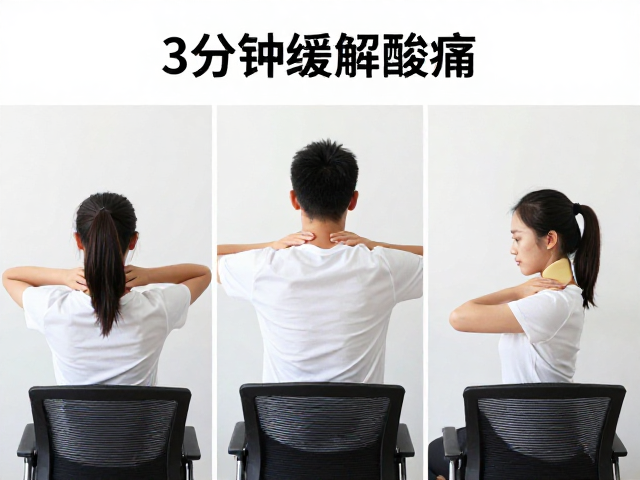 动作三:肩胛骨环绕放松,激活背部肌群