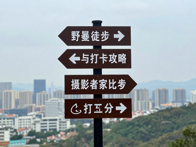 城市周边单日徒步,摄影爱好者必看路标识别与打卡攻略