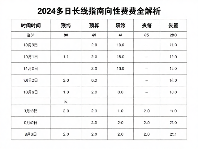 预算构成与隐性成本拆解