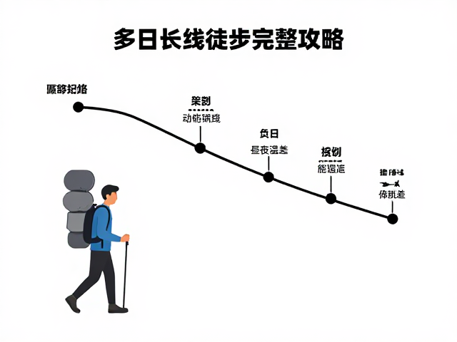 多日长线徒步完整攻略,负重训练与昼夜温差应对指南
