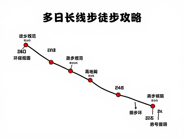 多日长线徒步新手攻略,含营地环保规范与完整路线指引