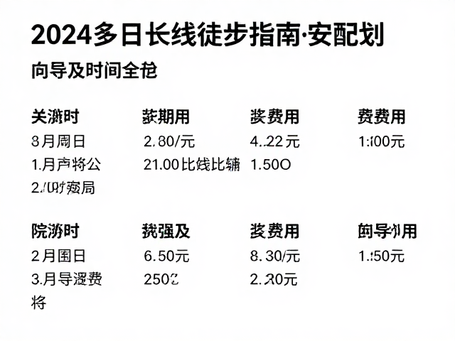 向导服务的价值与费用逻辑