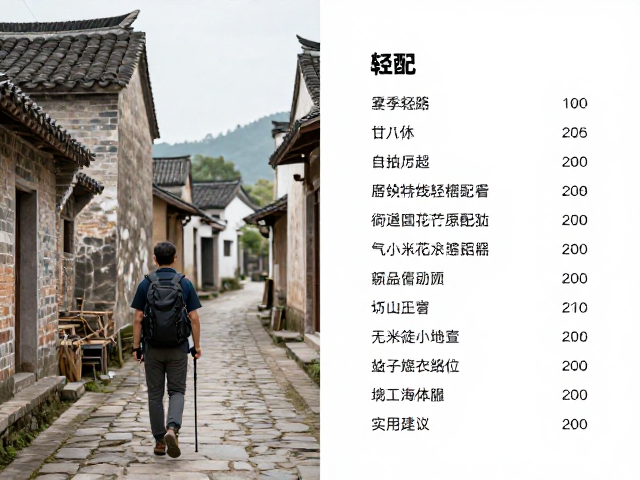 轻量化装备清单与实用建议