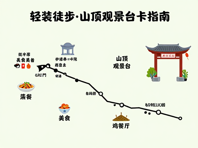 轻装徒步路线规划,沿途美食与山顶观景台打卡指南