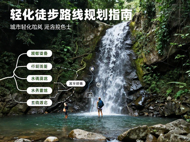 城市近郊轻徒步,瀑布溪谷轻量化徒步路线规划指南
