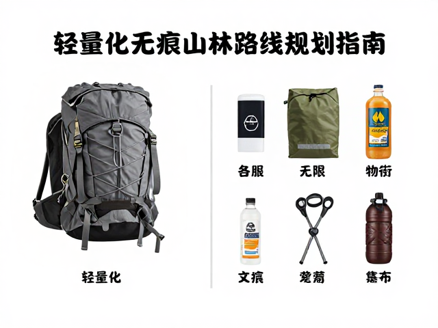 轻量化轻装徒步，瀑布溪谷无痕山林路线规划指南