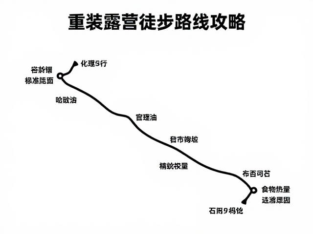 重装露营徒步路线攻略,营地间距规划与食物热量精准配比
