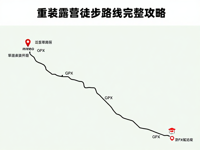 重装露营徒步路线完整攻略,草甸营地路线详解,GPX轨迹文件下载