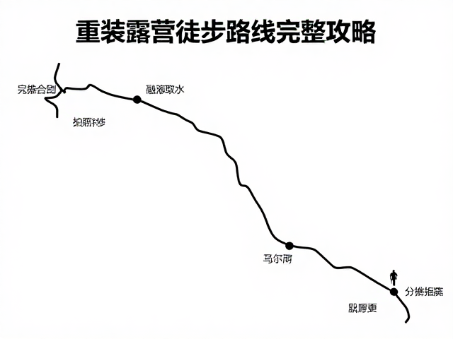 重装露营徒步路线完整攻略,融雪取水与公共装备分摊指南