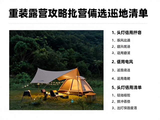 避风扎营地的选址逻辑与环境评估