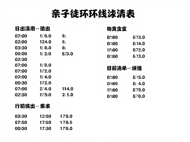 行前准备与物资清单：实用与精简