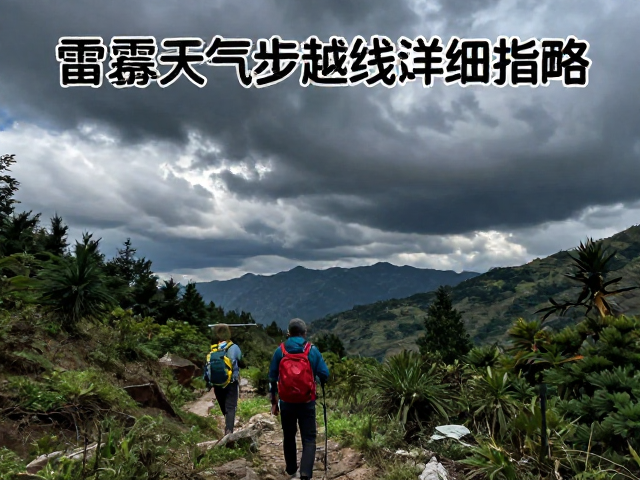 资深驴友实测,山林穿越徒步路线详细攻略,雷暴天气避险指南