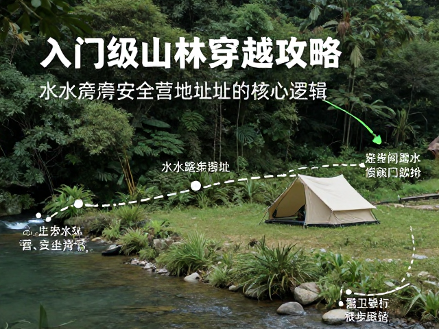 入门级山林穿越攻略,水源旁安全营地选址与徒步路线详解