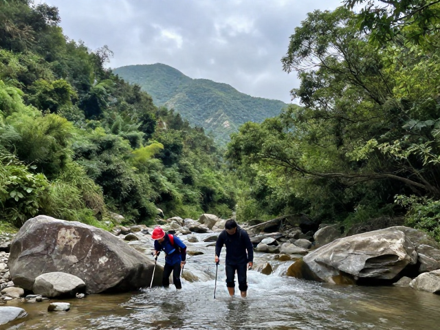 山林穿越徒步详细攻略，涉水过河技巧与提前报备行程指南