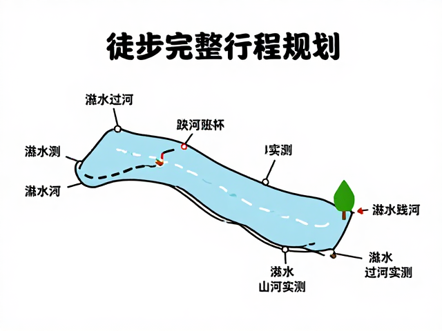徒步完整行程规划,涉水过河实测与路况攻略