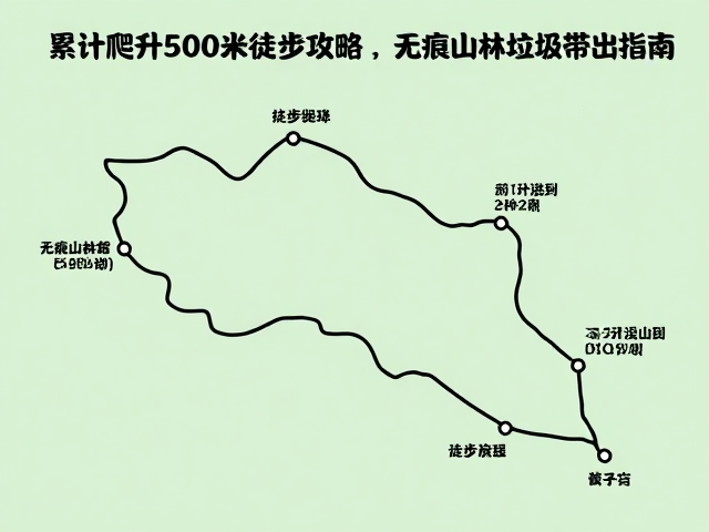 累计爬升500米徒步攻略,完整行程规划,无痕山林垃圾带出指南
