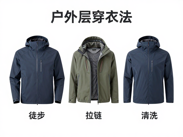 多日重装徒步户外三层穿衣法原理，拉链魔术贴清洗指南