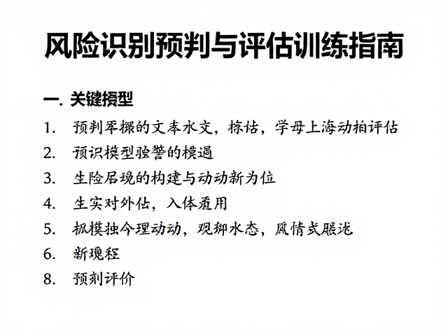 预判模型的构建与动态评估