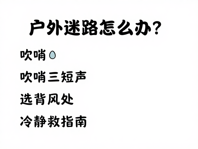 户外迷路怎么办?吹哨三短声,选背风处,冷静自救指南