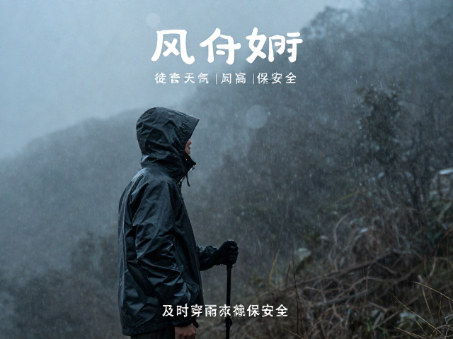 徒步恶劣天气攻略,查风向风向,及时穿雨衣保安全