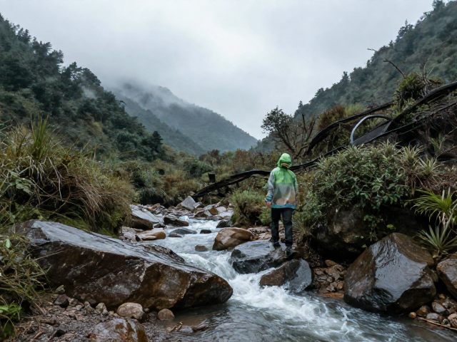 规避河谷溪沟的山洪风险