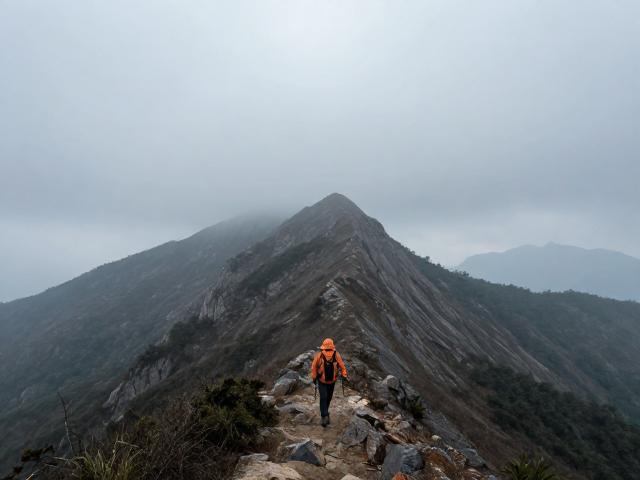 山脊线徒步攻略,恶劣天气应对与行程强度控制指南
