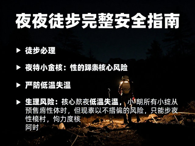户外爱好者必看,夜间徒步完整安全指南,严防低温失温