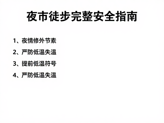行进节奏与应急处理预案