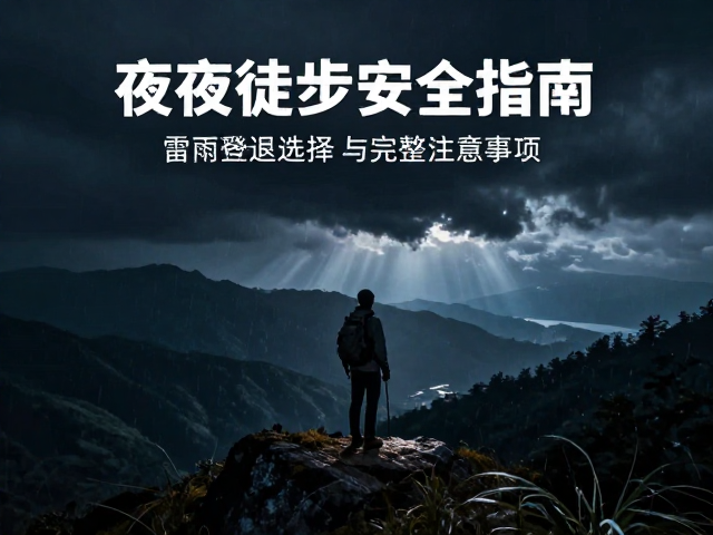 夜间徒步安全指南,雷雨停登高,撤退点选择与完整注意事项