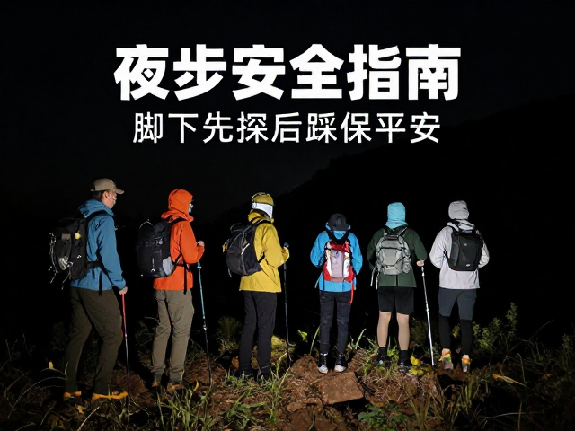夜间徒步安全指南,设置领队收队,脚下先探后踩保平安