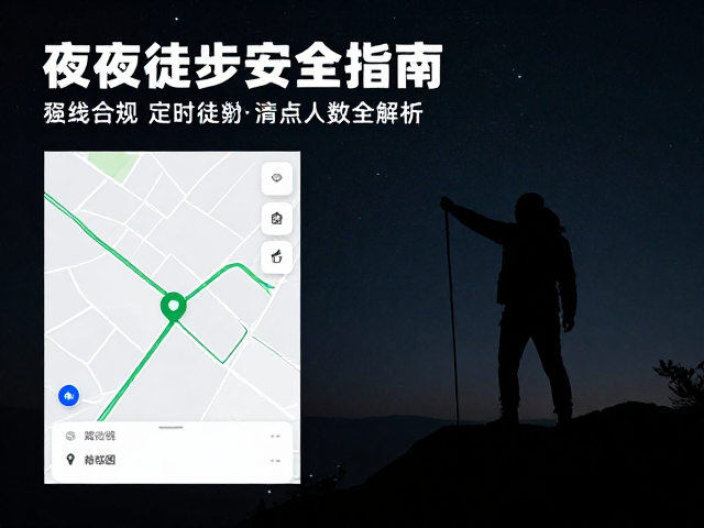 夜间徒步安全指南,下载离线地图、定时清点人数全解析