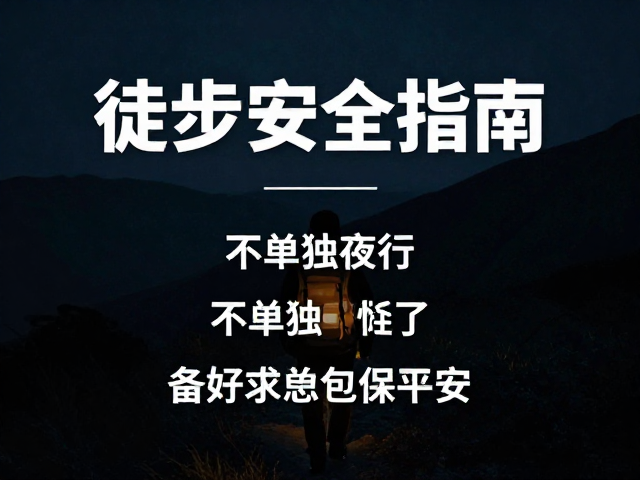 夜间徒步安全指南,不单独夜行,备好急救包保平安