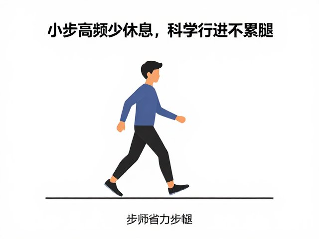 徒步省力技巧，小步高频少休息，科学行进不累腿