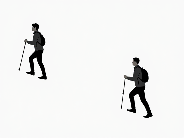 双杖交替支撑的力学逻辑与协调性