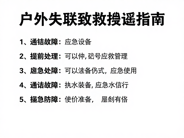 基础通讯设备的规范使用与应急备份