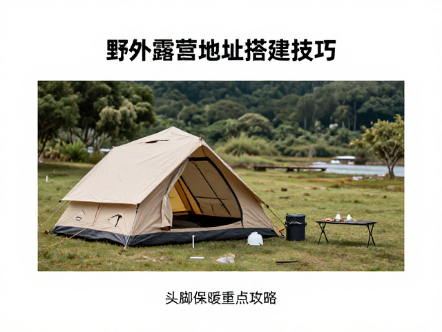 野外露营选址搭建技巧,地钉固定与头脚重点保暖全攻略