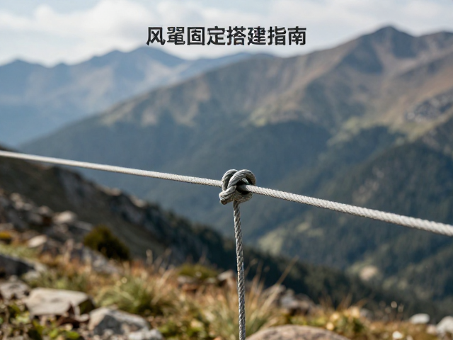 风绳固定的核心力学结构