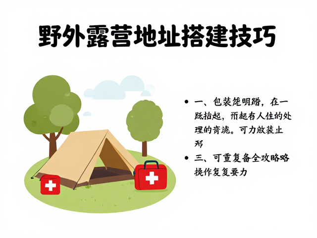 野外露营选址搭建技巧,急救包与可重复装备全攻略
