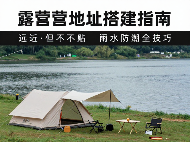 露营选址搭建指南,靠近但不贴水,雨天排水防潮全技巧
