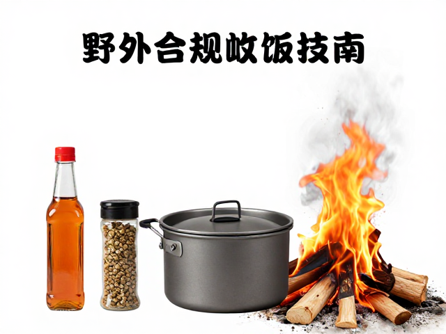 野外合规生火做饭技巧,便携调料与套锅搭配指南