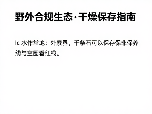 野外合规生火做饭,高山营地煮食技巧与火石干燥保存指南