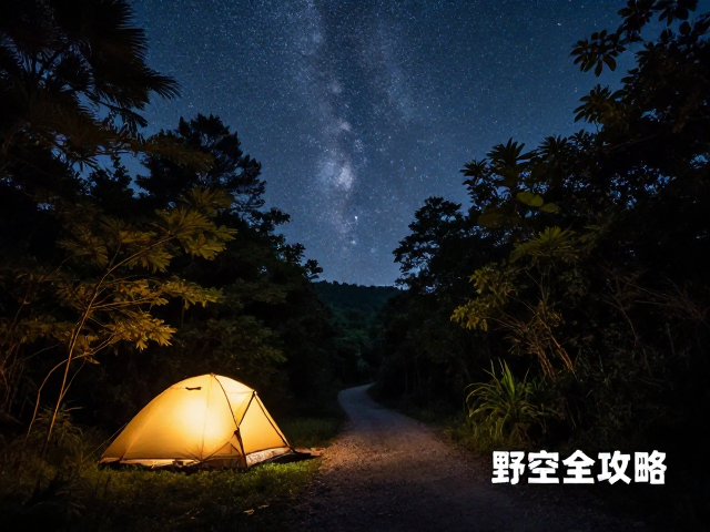 星空露营的时机与构图