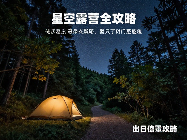 徒步登山摄影出片完整技巧,森林小径与星空露营全攻略