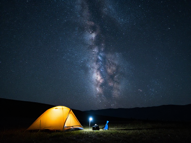 星空露营摄影,曝光补偿技巧与徒步出片完整指南