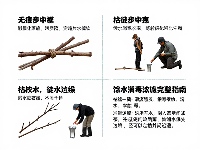 无痕徒步实操,枯枝收集适量与饮水消毒过滤完整指南