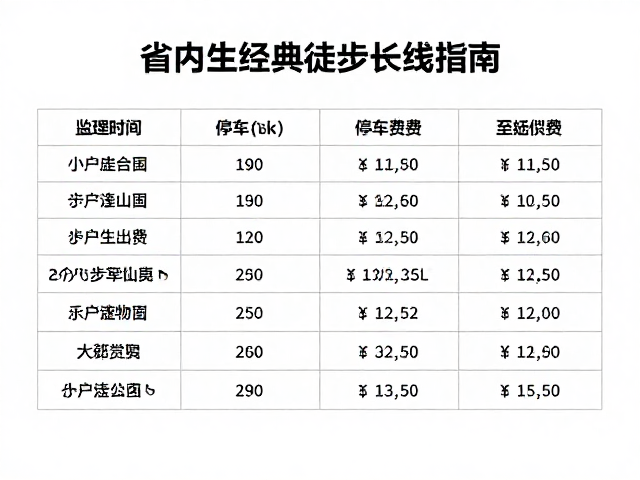 交通指引与停车费用