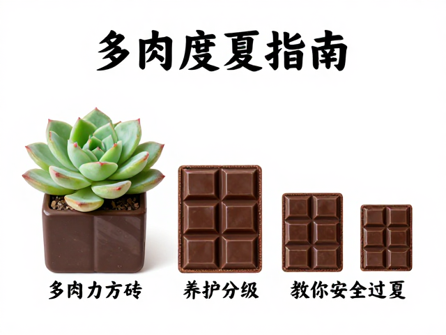 多肉度夏指南，巧克力方砖养护难度分级，教你安全过夏