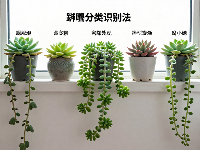 常见匍匐垂吊品种的外观识别与区分细节