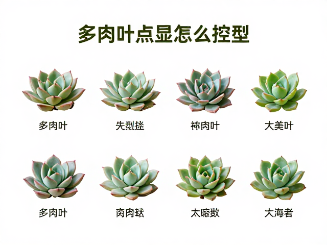 多肉叶尖明显怎么控型？完整外观分类识别与养护指南