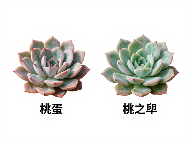 高相似度群体:桃蛋与桃之卵的叶形与排列对比